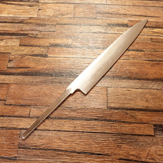 Yanagiba Knife, Unsharpened, Blacksmith-Made, Deadstock, DIY Blade-Ready Sashimi Knife, No Edge, Unused, 215mm