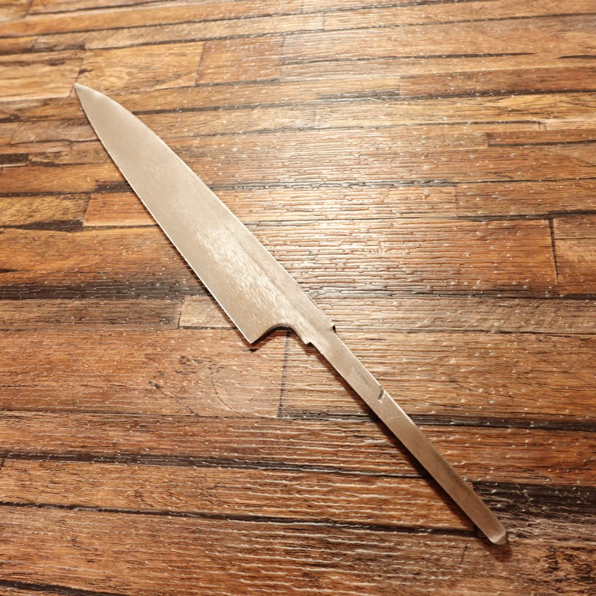 Yanagiba Knife, Unsharpened, Blacksmith-Made, Deadstock, DIY Blade-Ready Sashimi Knife, No Edge, Unused, 215mm