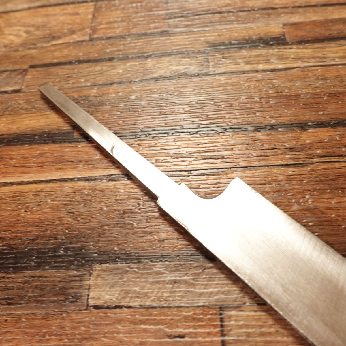 Yanagiba Knife, Unsharpened, Blacksmith-Made, Deadstock, DIY Blade-Ready Sashimi Knife, No Edge, Unused, 215mm