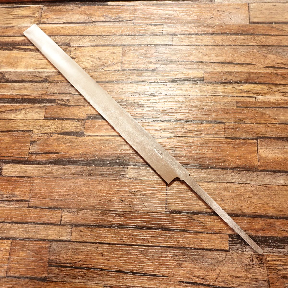Tako-Hiki Knife, Unsharpened, Blacksmith-Made, Deadstock, Shirogami #2 Yasuki Steel, DIY Blade-Ready, No Edge, Unused, 305mm