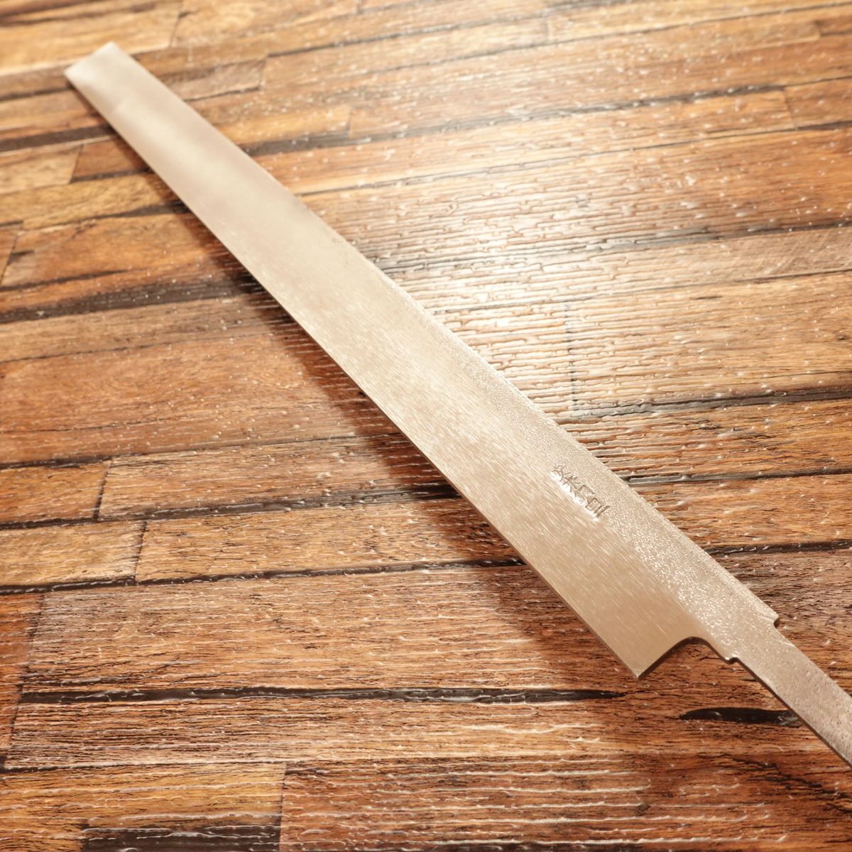 Tako-Hiki Knife, Unsharpened, Blacksmith-Made, Deadstock, Shirogami #2 Yasuki Steel, DIY Blade-Ready, No Edge, Unused, 305mm