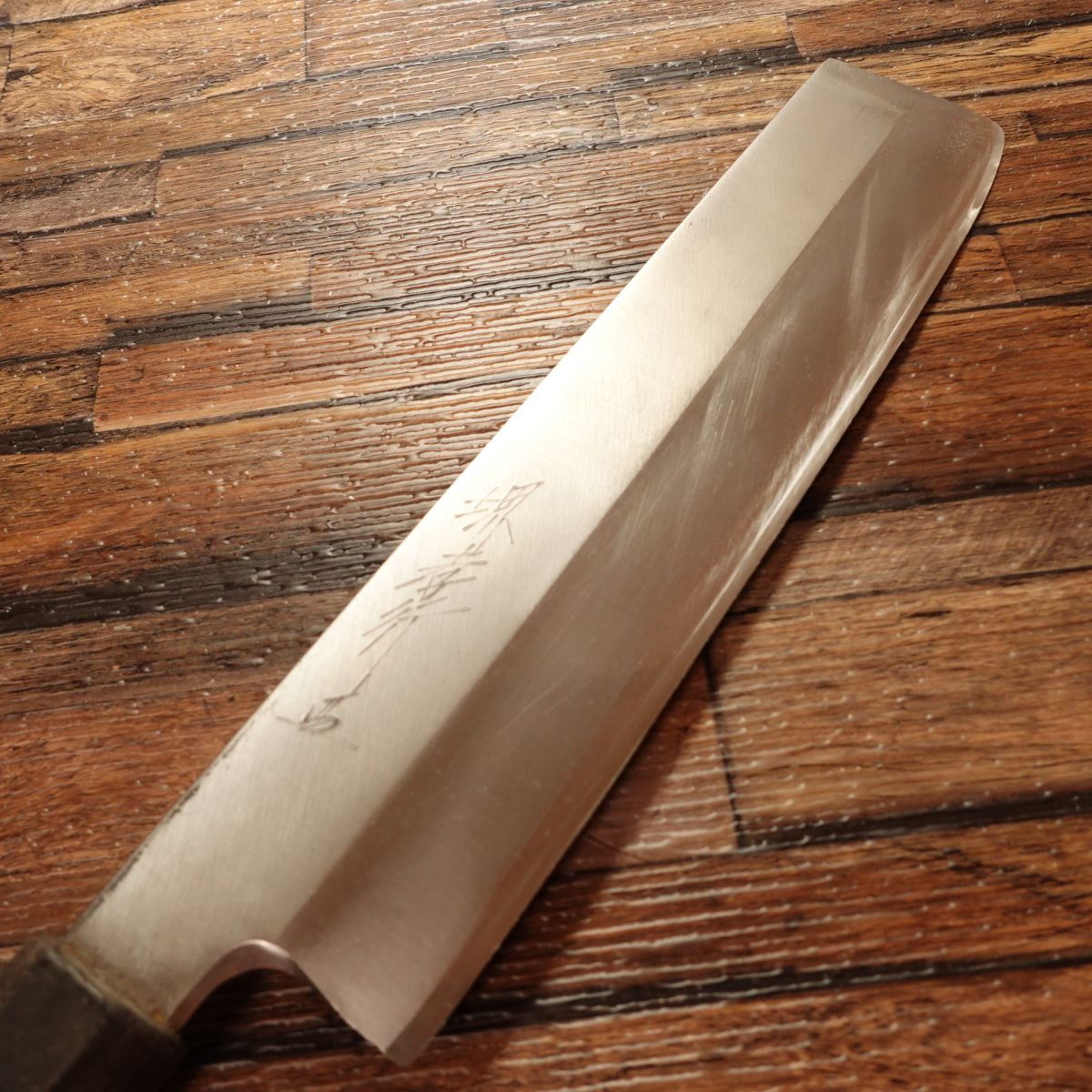 Sakai Takayuki Usuba Knife, Sharpened, Molybdenum Steel, Single Bevel, Stainless, Nakiri Style, Antibacterial Handle, 215mm