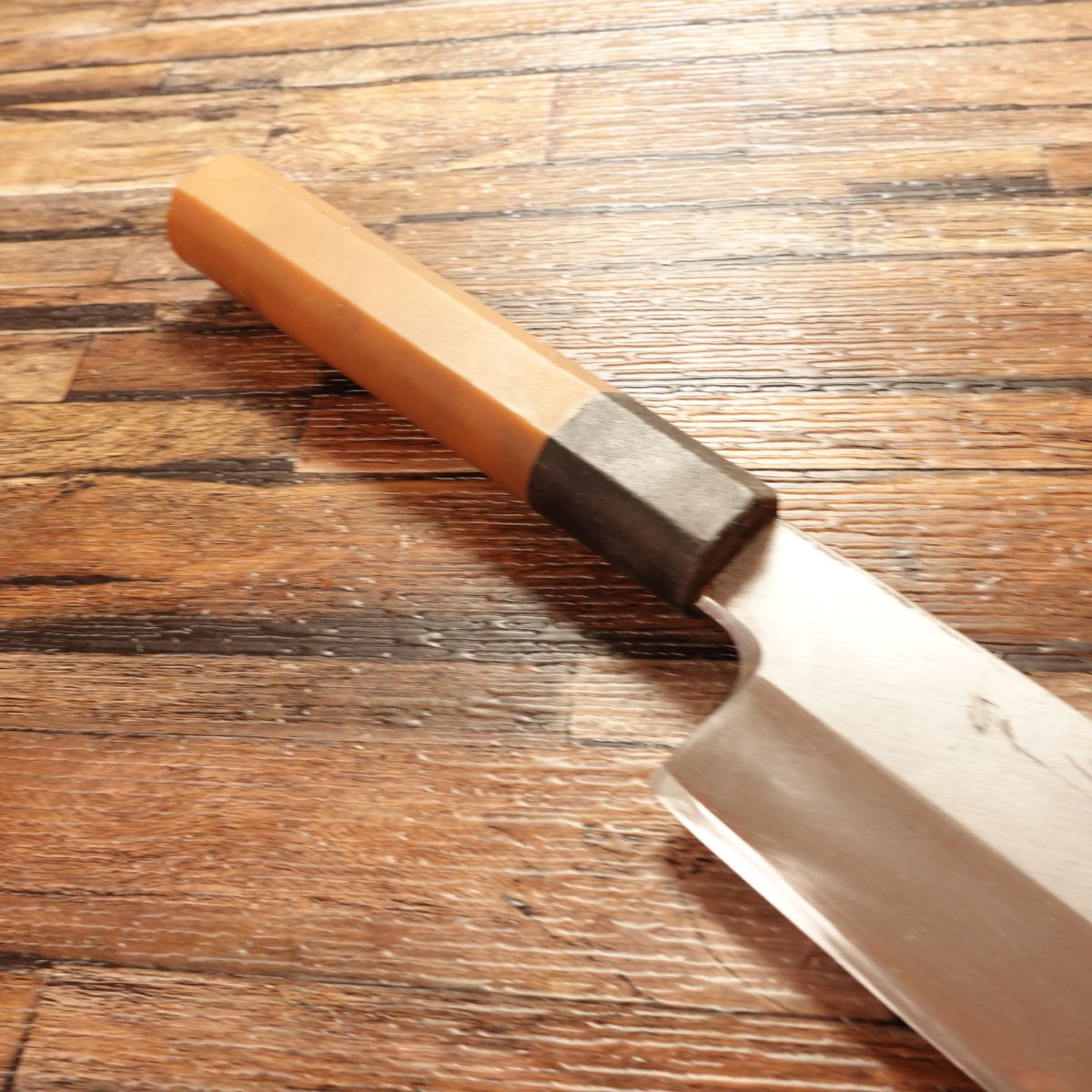 Sakai Takayuki Usuba Knife, Sharpened, Molybdenum Steel, Single Bevel, Stainless, Nakiri Style, Antibacterial Handle, 215mm