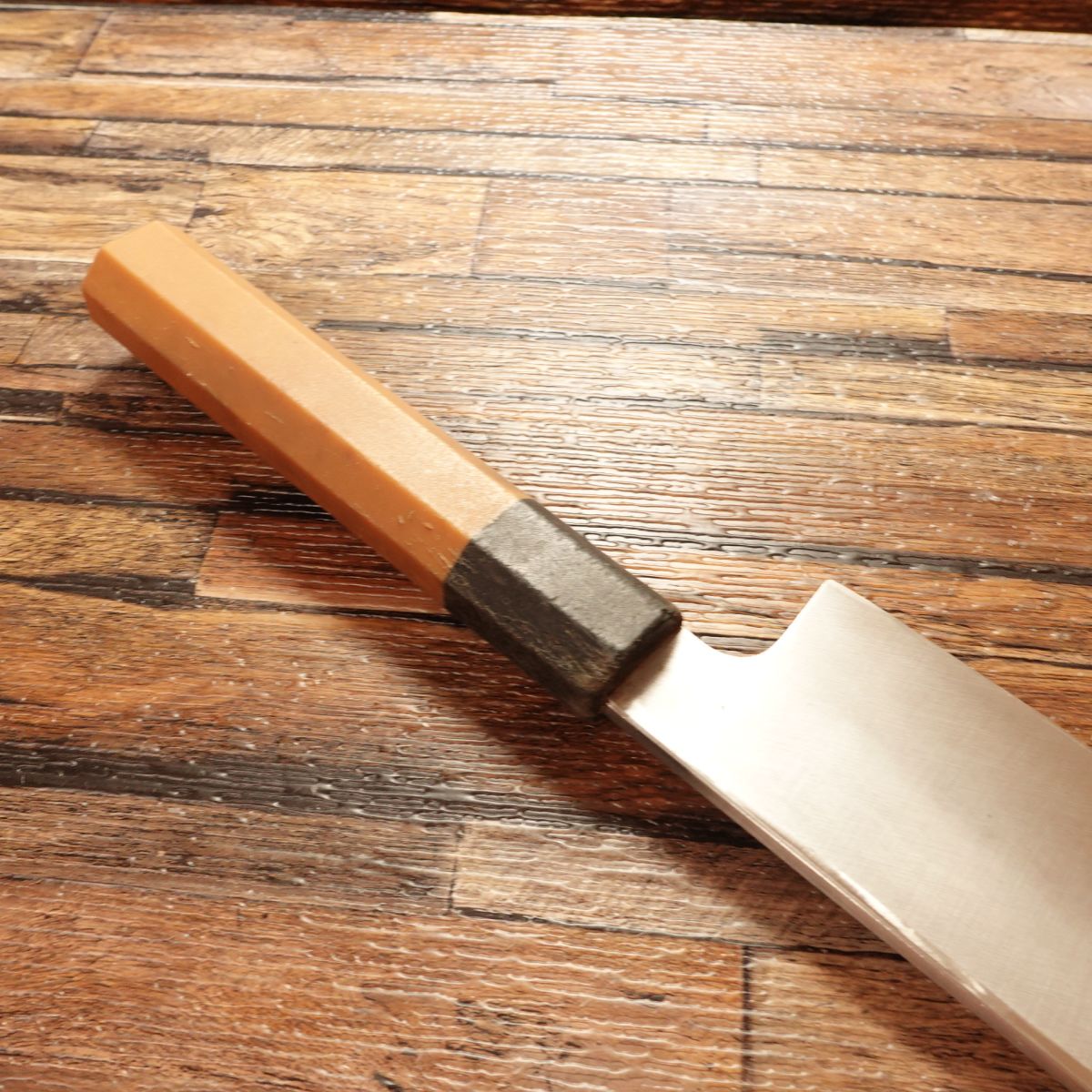 Sakai Takayuki Usuba Knife, Sharpened, Molybdenum Steel, Single Bevel, Stainless, Nakiri Style, Antibacterial Handle, 215mm