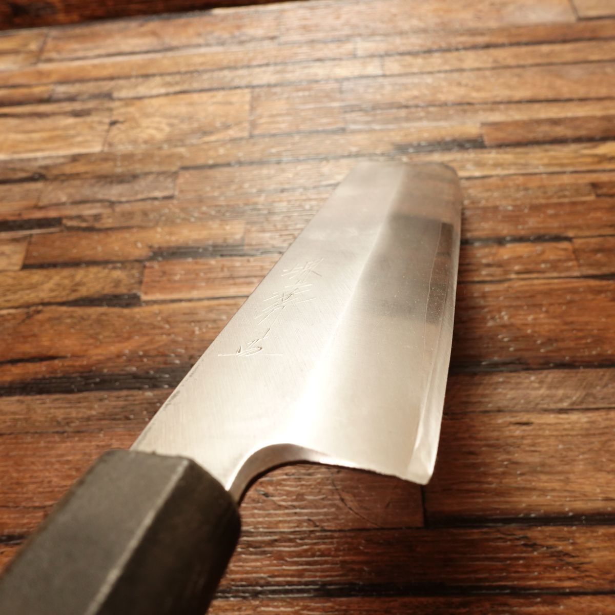 Sakai Takayuki Usuba Knife, Sharpened, Molybdenum Steel, Single Bevel, Stainless, Nakiri Style, Antibacterial Handle, 215mm