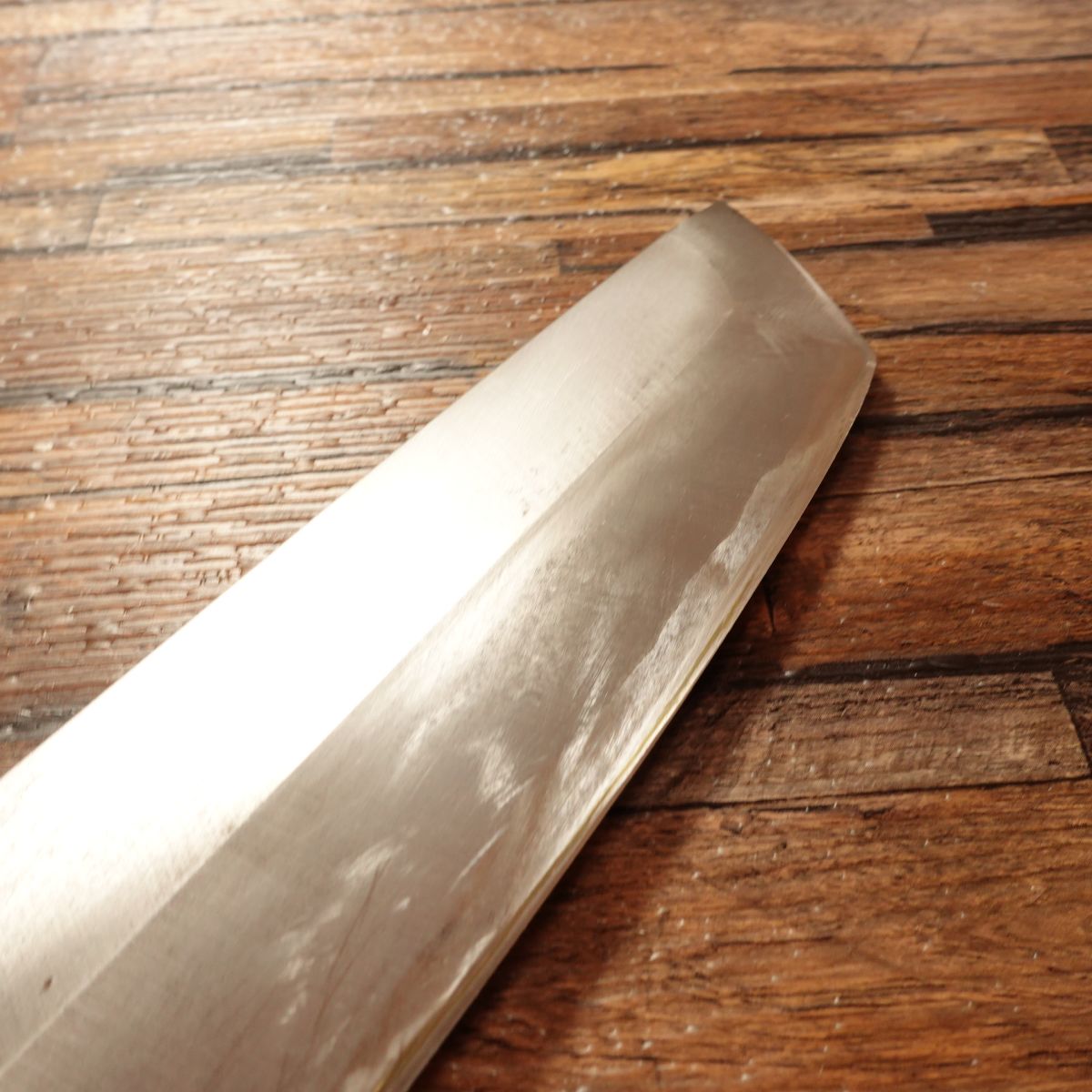 Syoudai Masayoshi Hamo Hone-Kiri Knife, Sharpened, Water Buffalo Handle, Pike Conger Bone Cutter, With Wooden Saya, 335mm