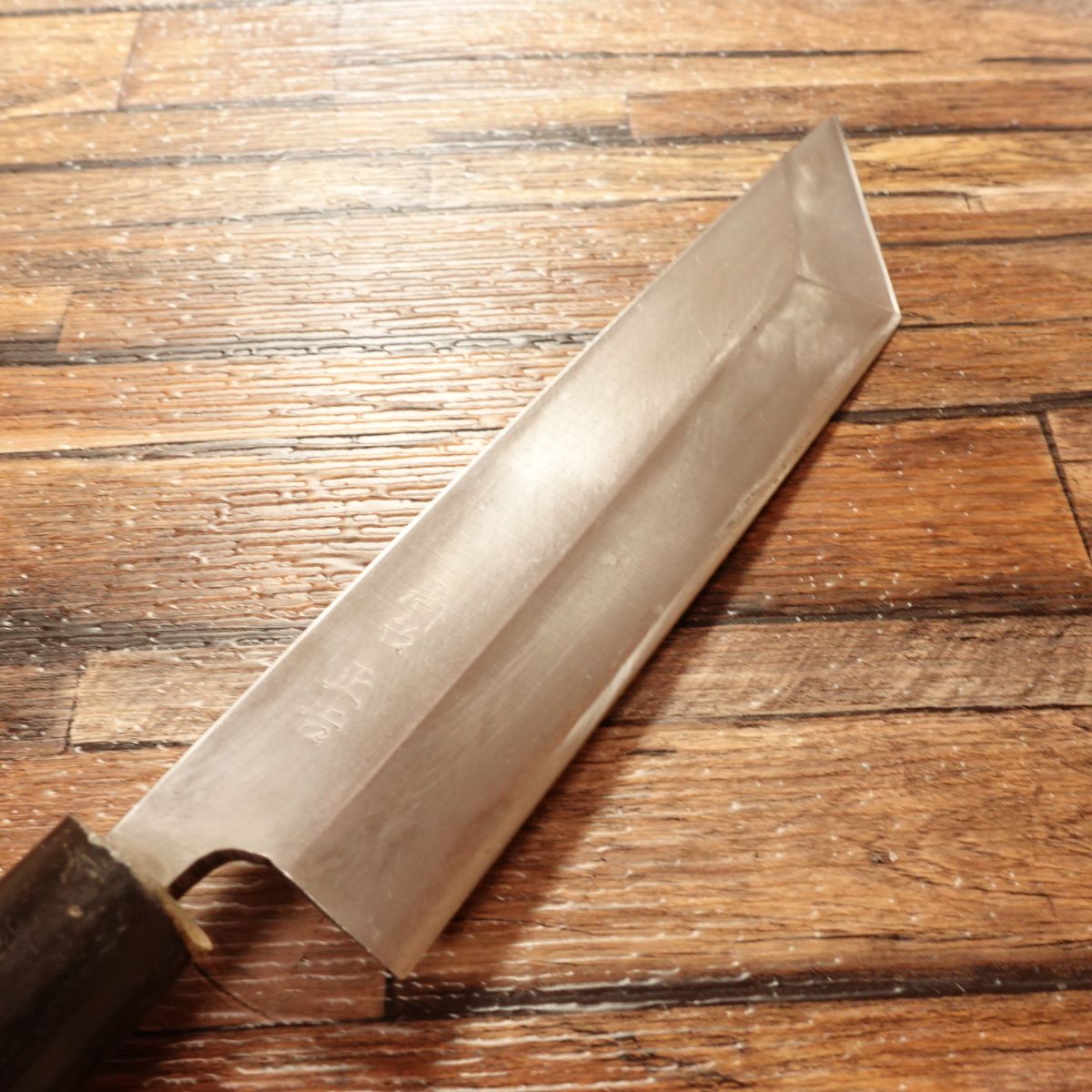 Syoudai Masayoshi Unagi Knife, Water Buffalo Handle, Eel Filleting Knife, With Wooden Saya, 185mm