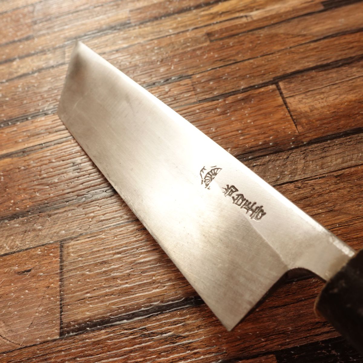 Syoudai Masayoshi Unagi Knife, Water Buffalo Handle, Eel Filleting Knife, With Wooden Saya, 185mm