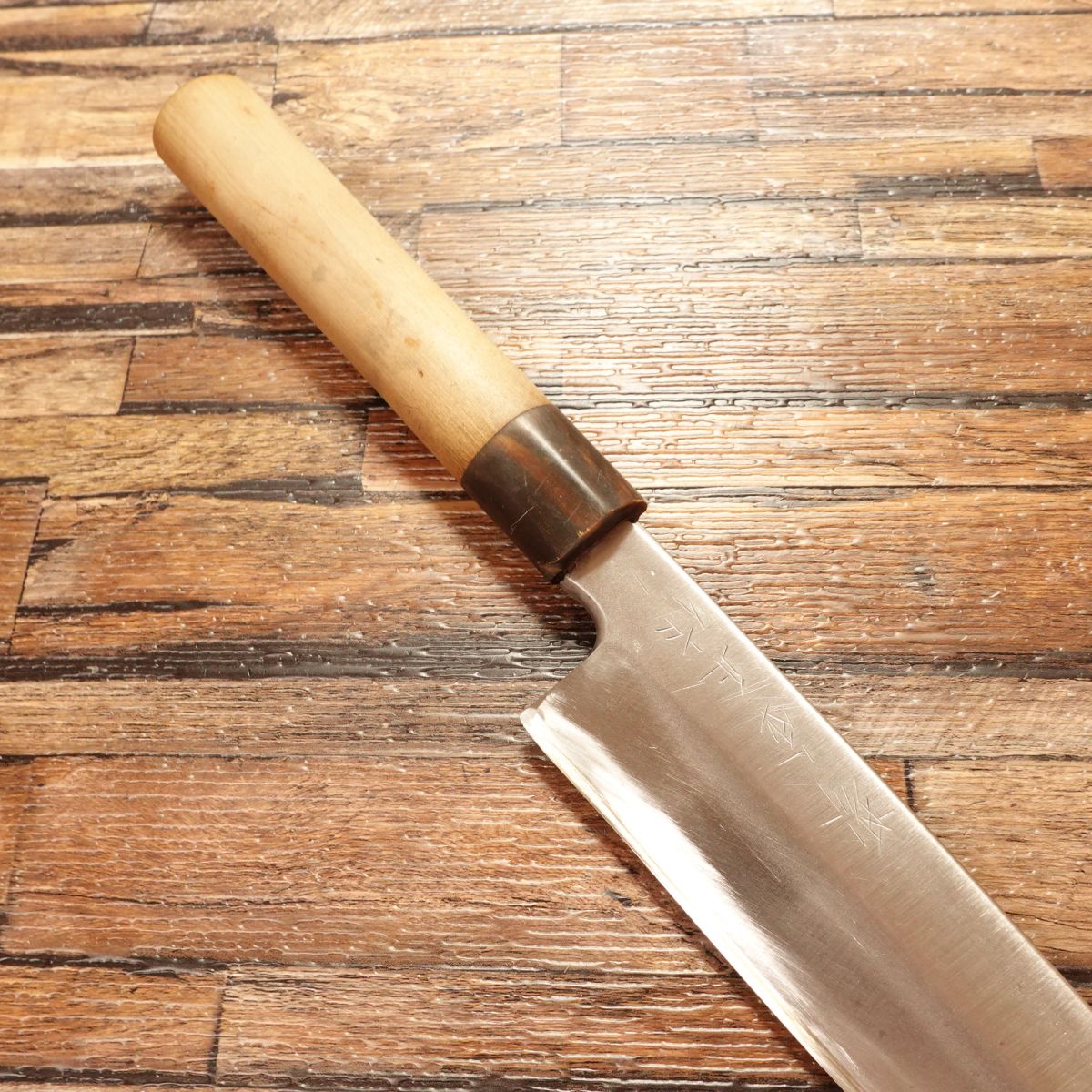 Sakai Kanemasa Kama-Usuba Knife, Sharpened, Suiboku Handle, Single Bevel, Nakiri, Sakai Kanemasa-Made, 210mm
