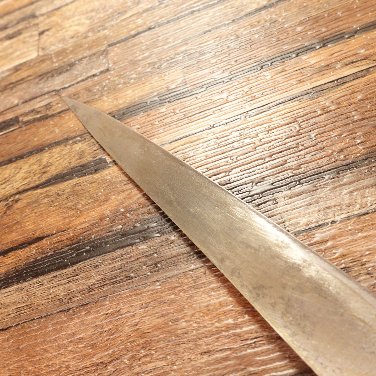 Minamoto Masayoshi Fugu-Hiki Knife, Sharpened, Sashimi Knife, Water Buffalo Handle, 265mm