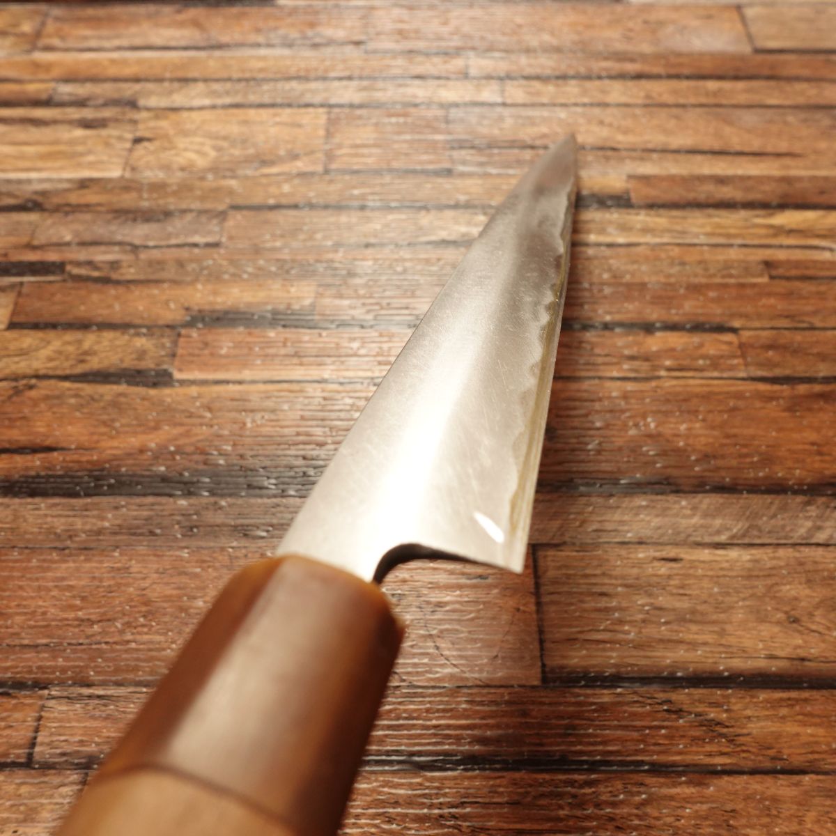 Minamoto Masayoshi Fugu-Hiki Knife, Sharpened, Sashimi Knife, Water Buffalo Handle, 265mm