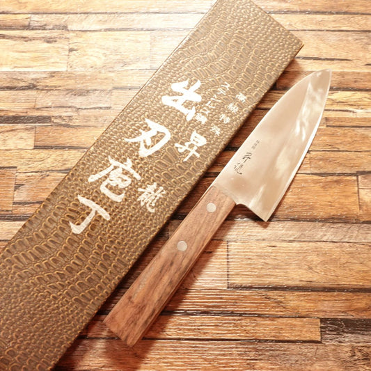Shoryu Deba Knife, Sharpened, Stainless Steel, Ai-Deba Knife, Special Steel, Boxed, 145mm