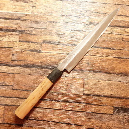 Hiroaki Yanagiba Knife, Sharpened, Sashimi Knife, Hagane Steel, 210mm