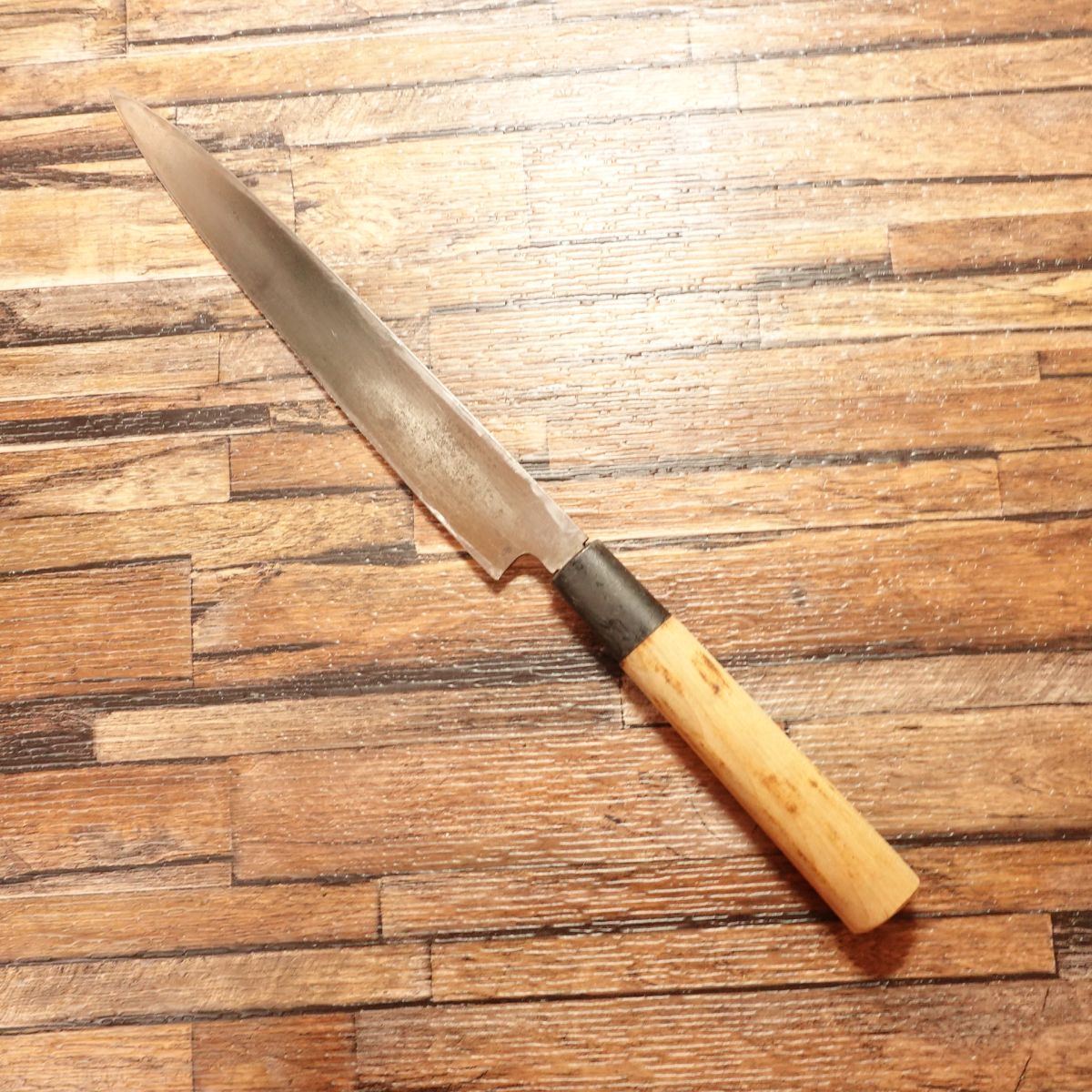 Hiroaki Yanagiba Knife, Sharpened, Sashimi Knife, Hagane Steel, 210mm