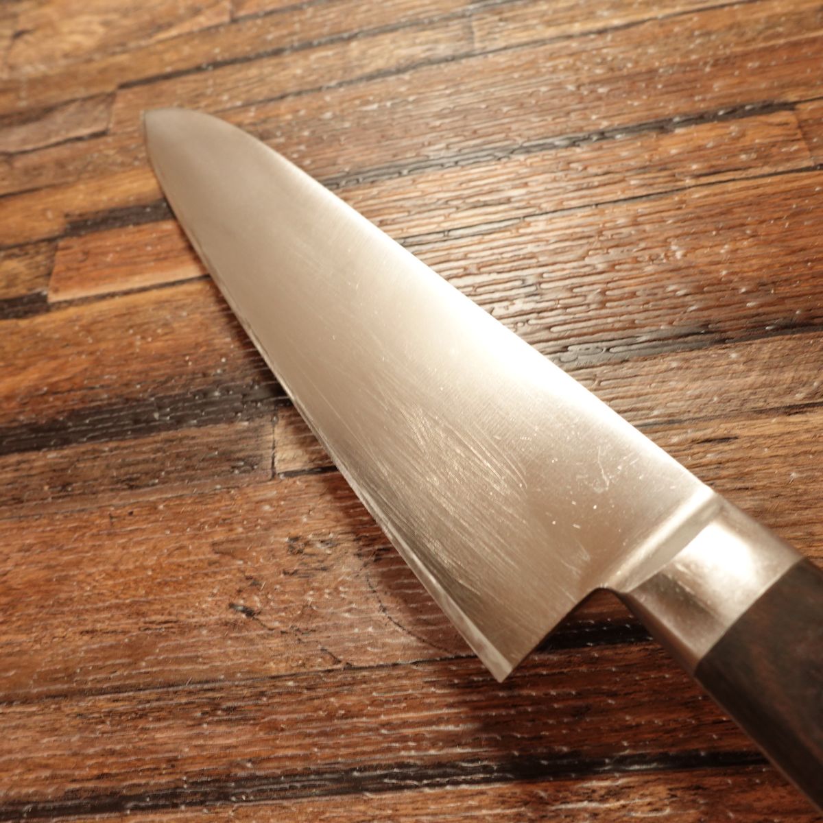 Kiyonaga Kiya Gyuto Knife, Sharpened, All-Purpose Knife, PM High-Speed Steel, Santoku Style, 180mm