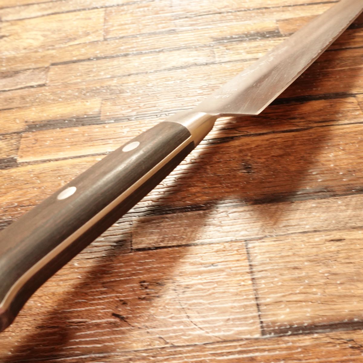 Kiyonaga Kiya Gyuto Knife, Sharpened, All-Purpose Knife, PM High-Speed Steel, Santoku Style, 180mm