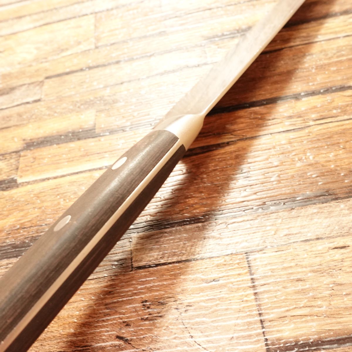 Kiyonaga Kiya Gyuto Knife, Sharpened, All-Purpose Knife, PM High-Speed Steel, Santoku Style, 180mm