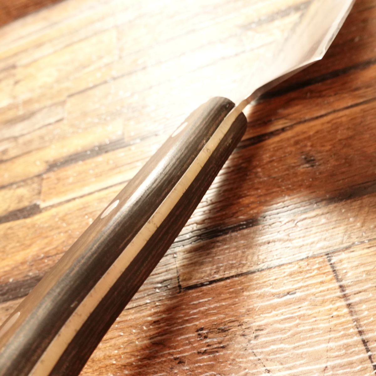 Munemitsu Deba Knife, Sharpened, Medium Deba, Silver Paper No. 3, Nearly Single‑Bevel, Yasuki Steel, YHC G‑90, 135 mm