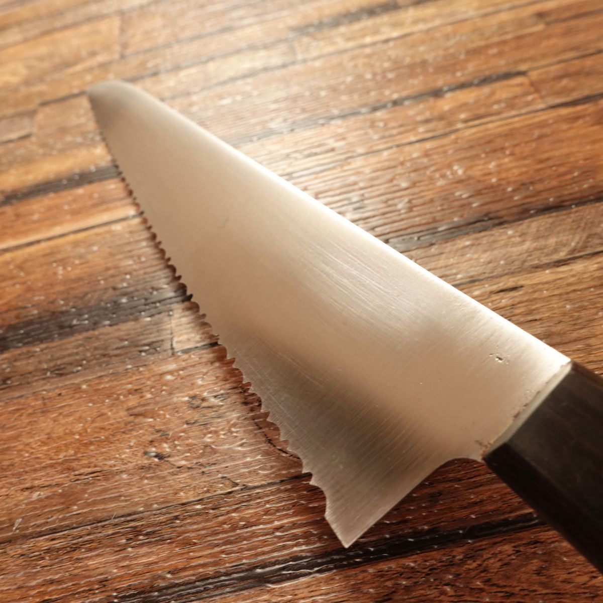 Kikuichimonji Freezer / Frozen Knife, Wave Edge, Stainless Steel, Rarely Used, 200 mm