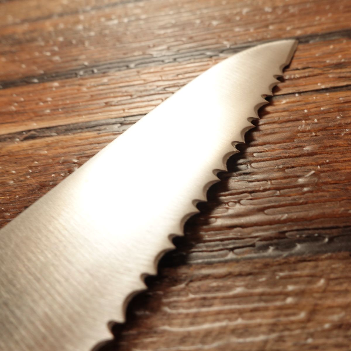 Kikuichimonji Freezer / Frozen Knife, Wave Edge, Stainless Steel, Rarely Used, 200 mm