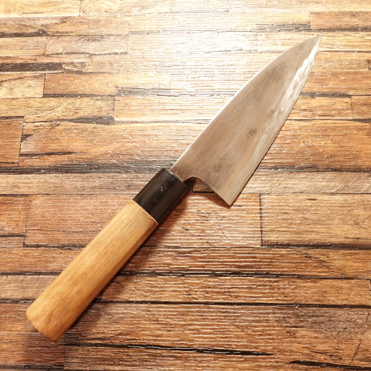 Special Deba Knife, Sharpened, “Signature Lost,” Hagane, Single‑Bevel, 150 mm