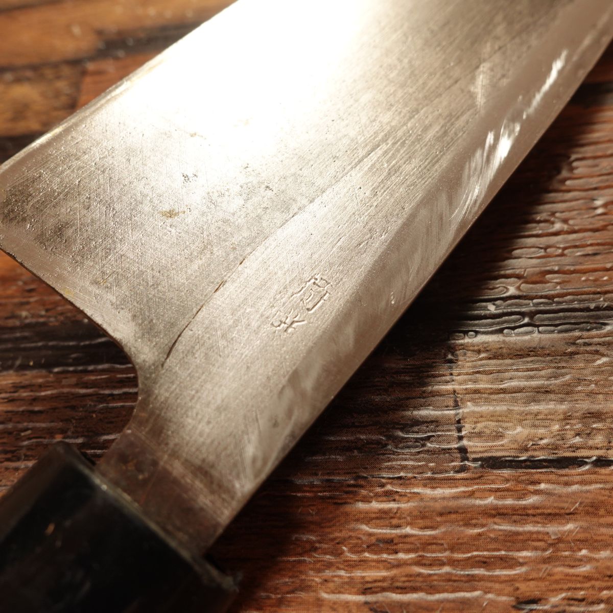 Special Deba Knife, Sharpened, “Signature Lost,” Hagane, Single‑Bevel, 150 mm