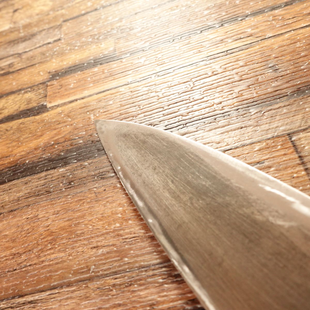 Special Deba Knife, Sharpened, “Signature Lost,” Hagane, Single‑Bevel, 150 mm