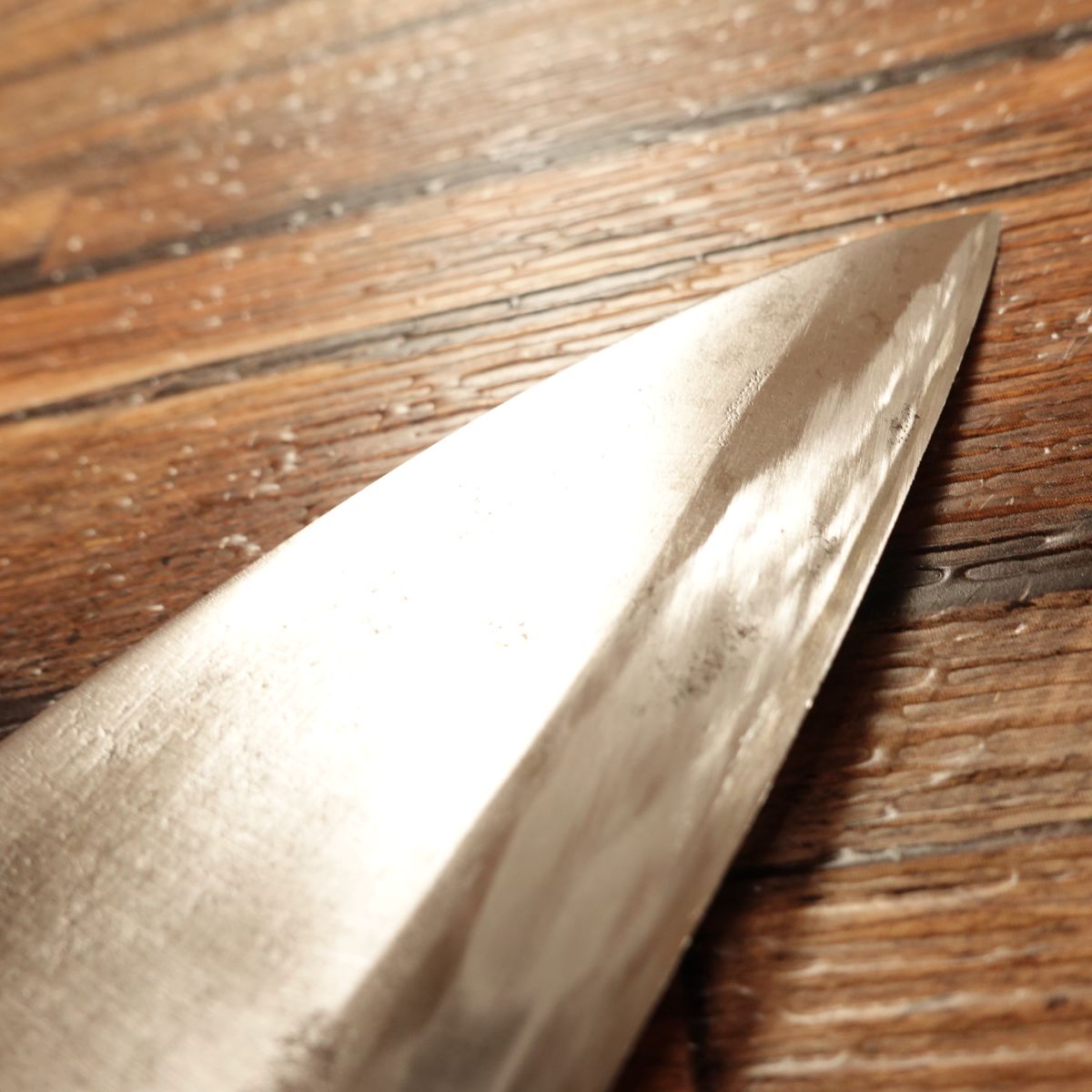 Special Deba Knife, Sharpened, “Signature Lost,” Hagane, Single‑Bevel, 150 mm