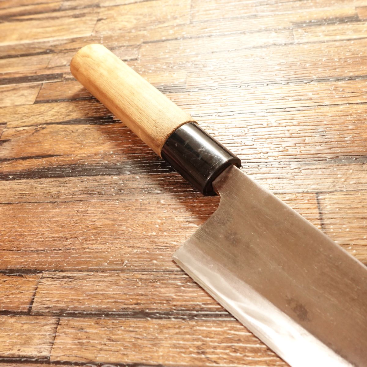 Special Deba Knife, Sharpened, “Signature Lost,” Hagane, Single‑Bevel, 150 mm