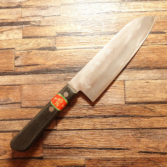 Sakai Hakutsuru Santoku Knife, Sharpened, All‑Purpose, Genuine Laminated, 165 mm
