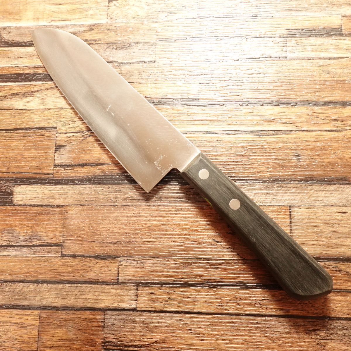 Sakai Hakutsuru Santoku Knife, Sharpened, All‑Purpose, Genuine Laminated, 165 mm