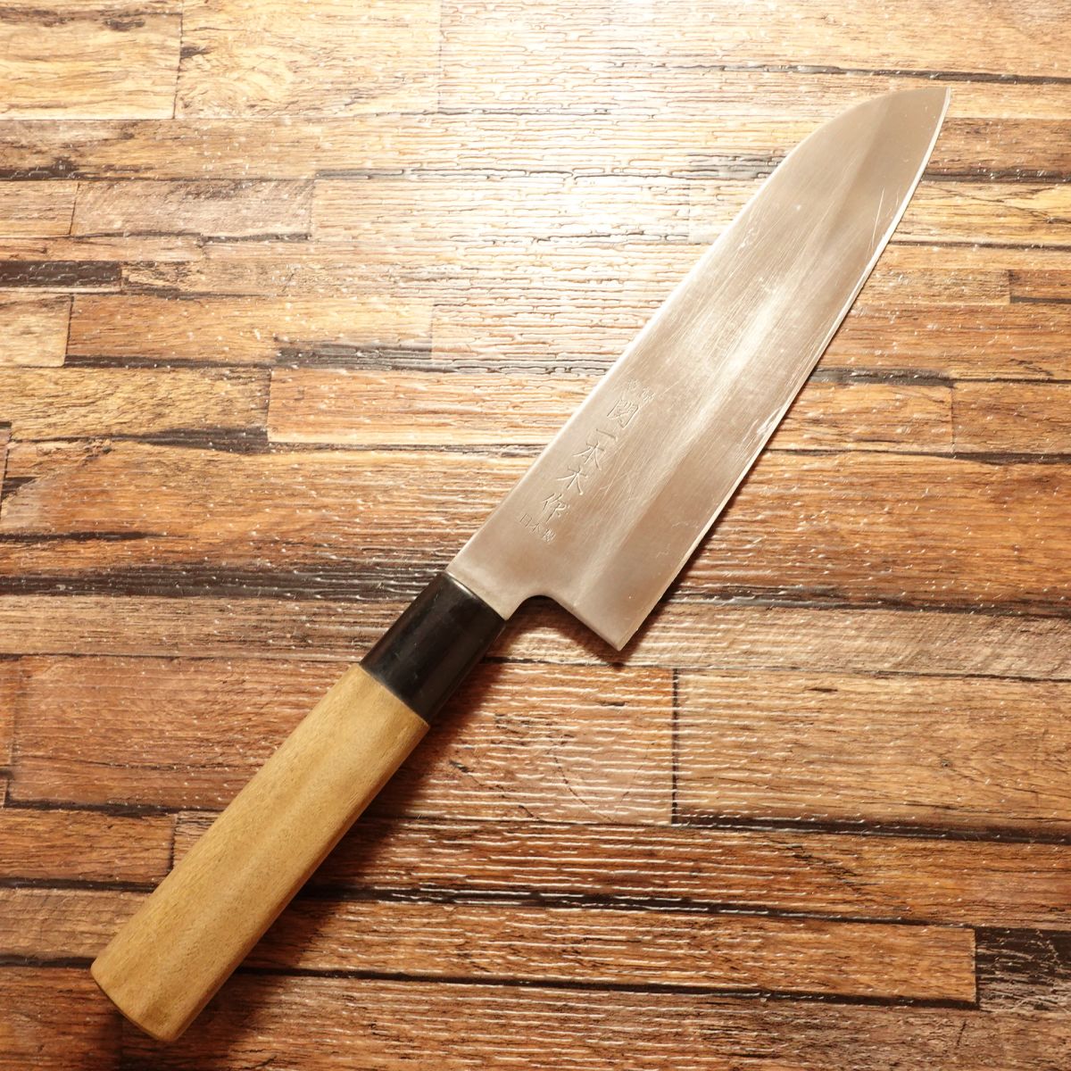 Seki Ippongi Santoku Knife, Sharpened, Stainless, Thin & Light, 175mm