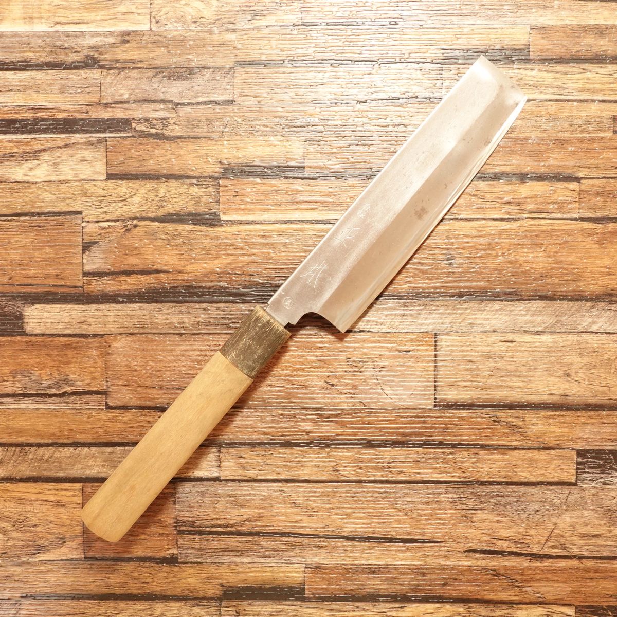 Masamoto Usuba Knife, Sharpened, Water Buffalo Handle, Single Bevel, 155mm