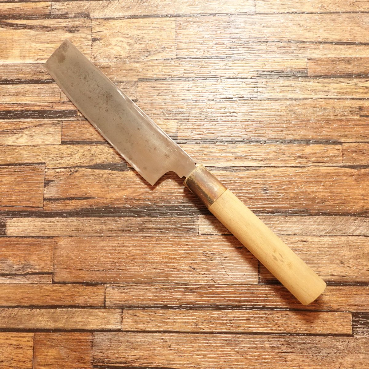 Masamoto Usuba Knife, Sharpened, Water Buffalo Handle, Single Bevel, 155mm