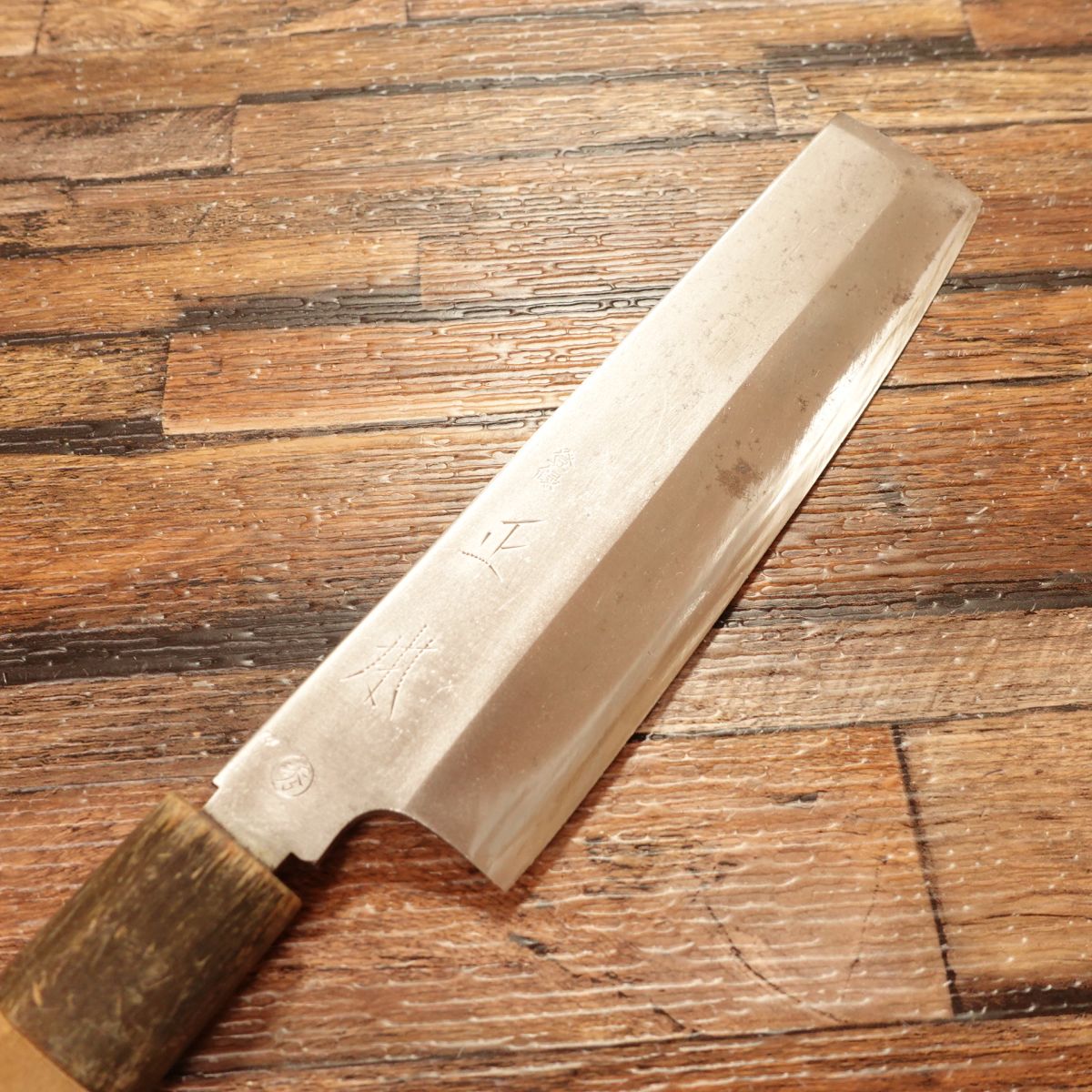 Masamoto Usuba Knife, Sharpened, Water Buffalo Handle, Single Bevel, 155mm