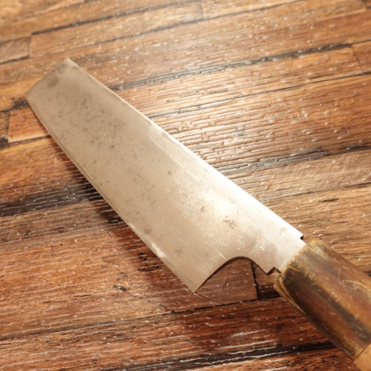 Masamoto Usuba Knife, Sharpened, Water Buffalo Handle, Single Bevel, 155mm