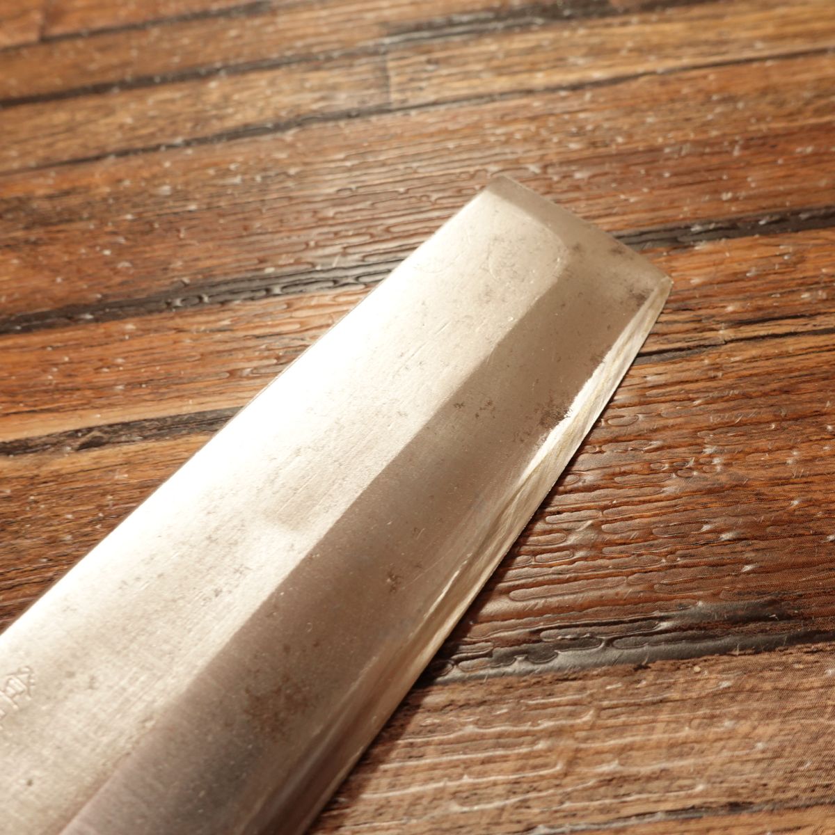 Masamoto Usuba Knife, Sharpened, Water Buffalo Handle, Single Bevel, 155mm