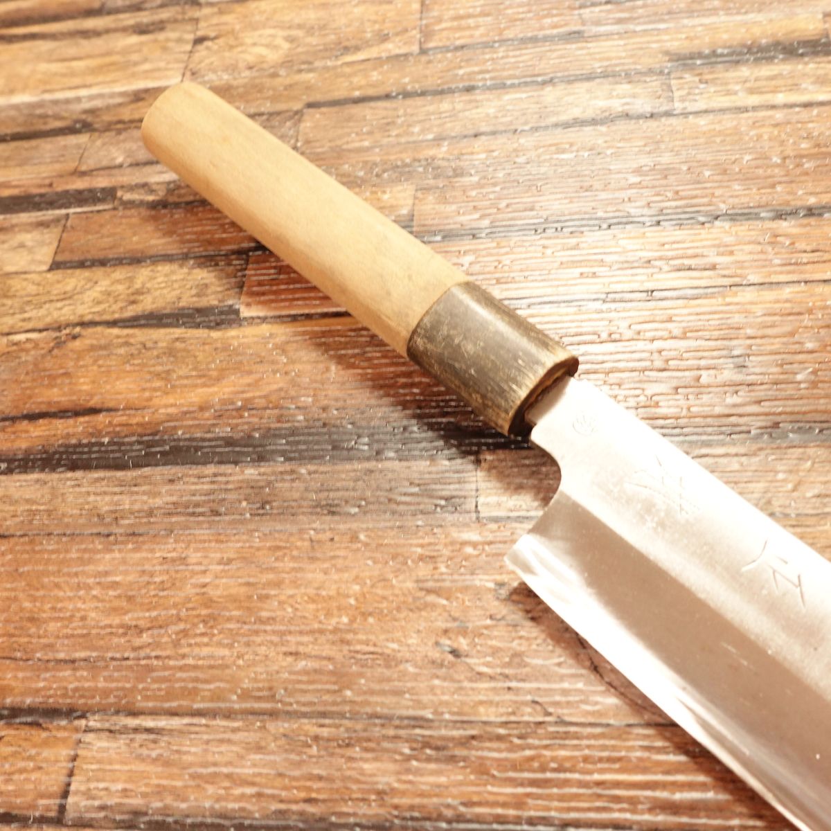 Masamoto Usuba Knife, Sharpened, Water Buffalo Handle, Single Bevel, 155mm