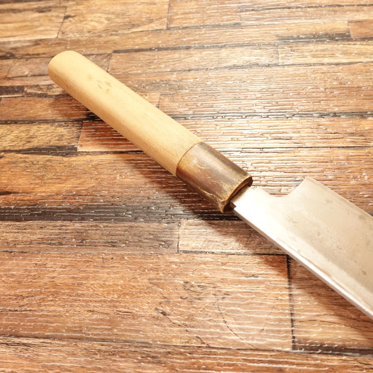 Masamoto Usuba Knife, Sharpened, Water Buffalo Handle, Single Bevel, 155mm