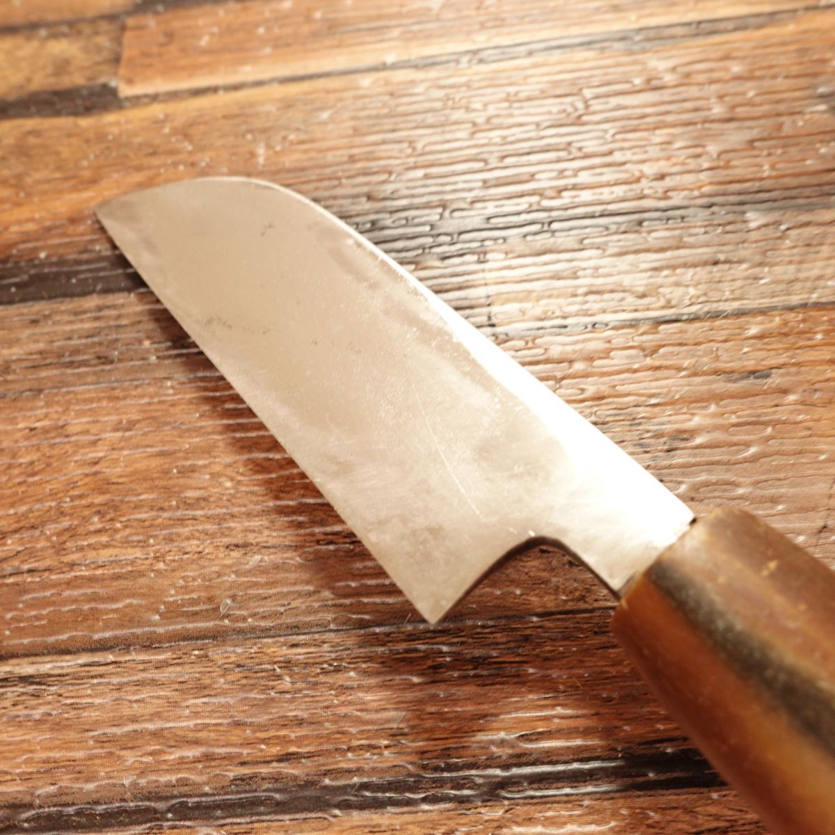 Aritsugu Mukimono Knife, Sharpened, Water Buffalo Handle, 95mm