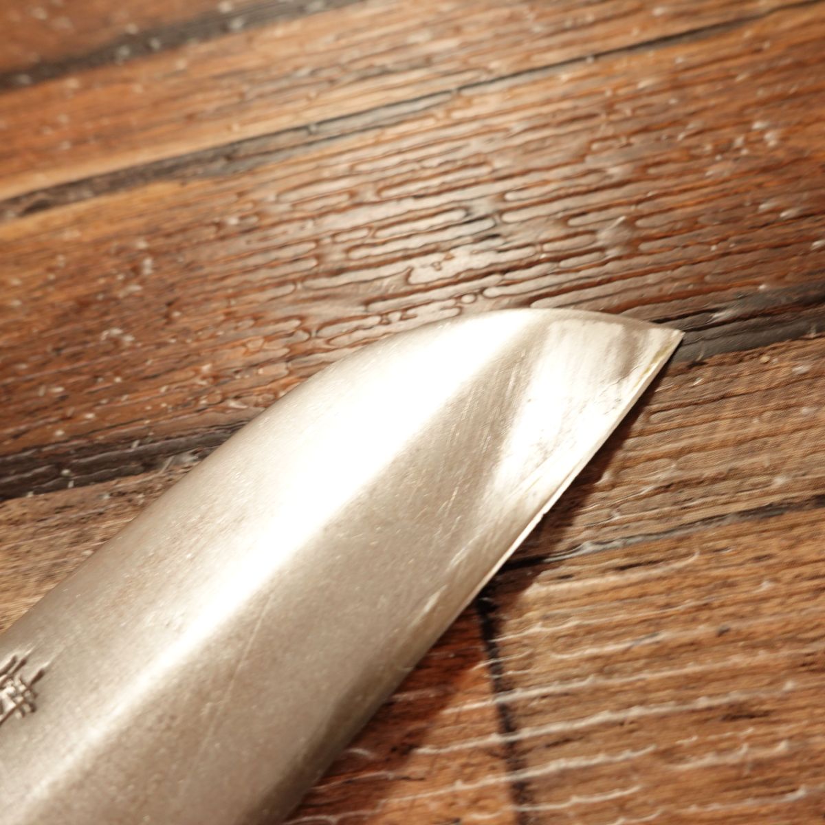 Aritsugu Mukimono Knife, Sharpened, Water Buffalo Handle, 95mm