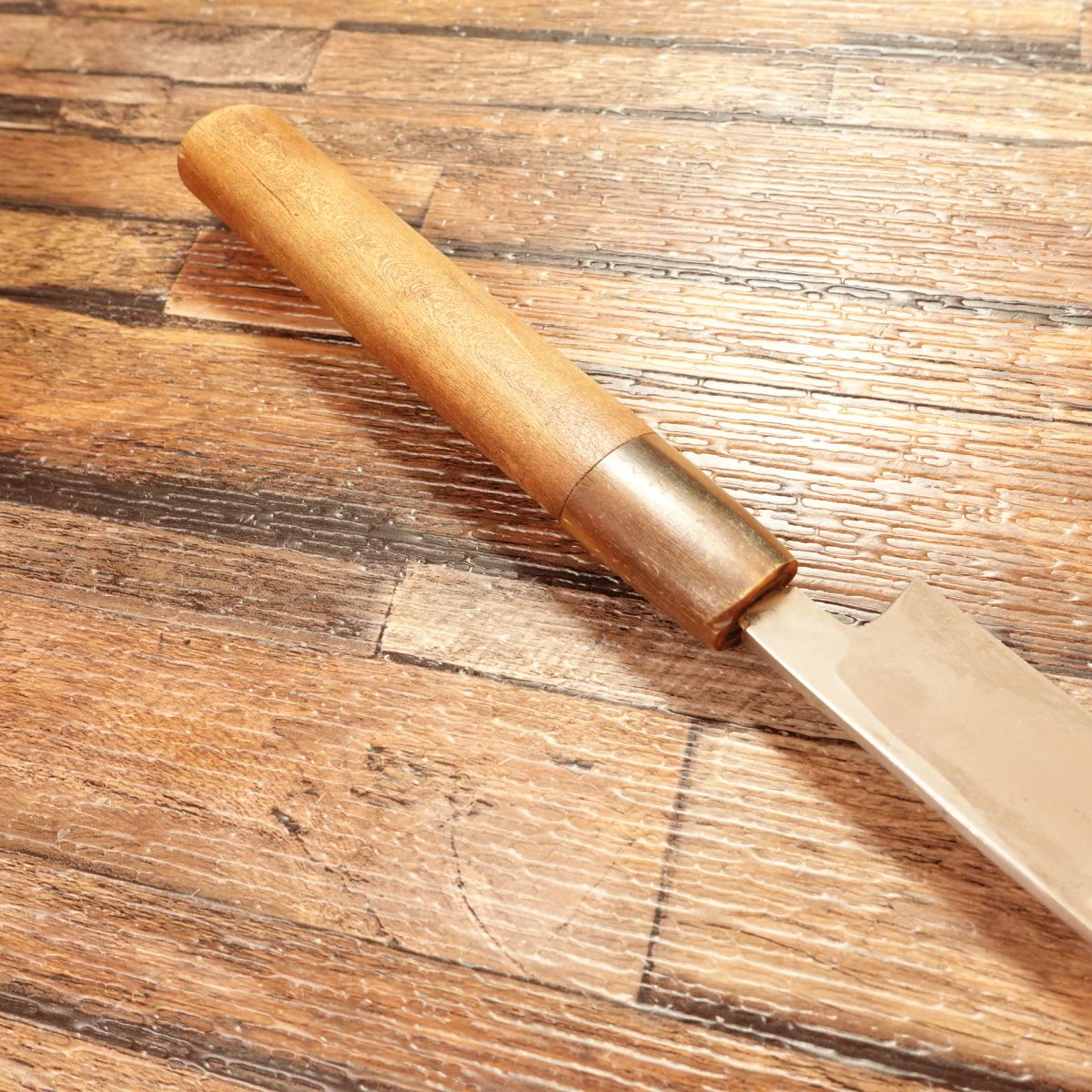 Aritsugu Mukimono Knife, Sharpened, Water Buffalo Handle, 95mm