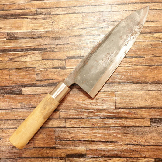 Aritsugu Large Deba Knife, Sharpened, Black Finish, Premium Model, 245mm