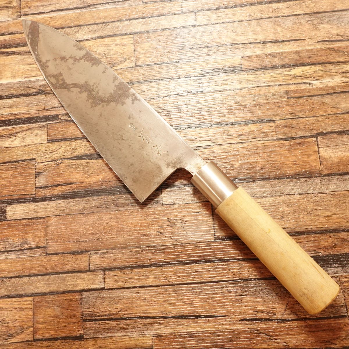 Aritsugu Large Deba Knife, Sharpened, Black Finish, Premium Model, 245mm