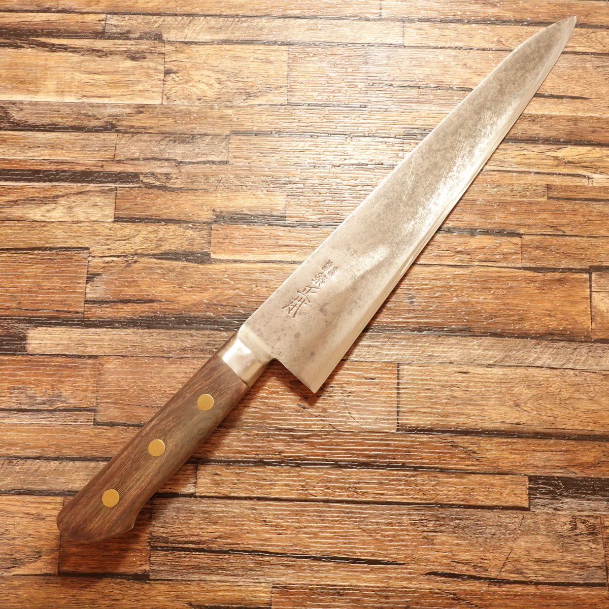 Tsukiji Masamoto Western Deba / Gyuto Knife, Sharpened, Chef’s Knife, Thick Blade, 270mm