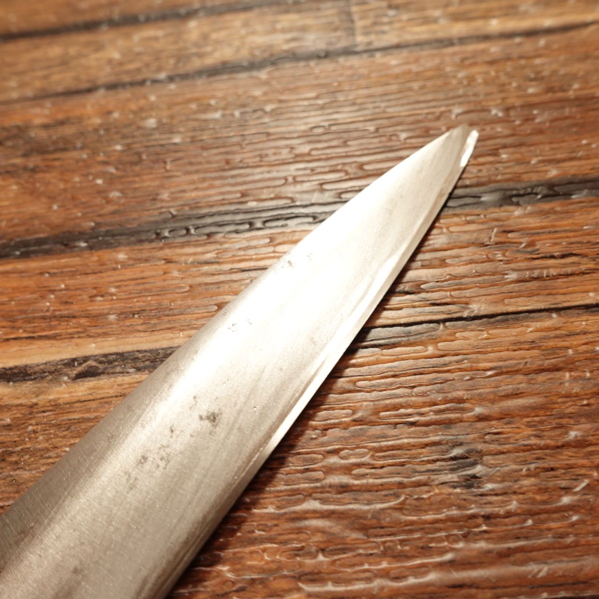 Aritsugu Yanagiba Knife, Sharpened, White Water Buffalo Handle, Sashimi Knife, Light Use, 320mm