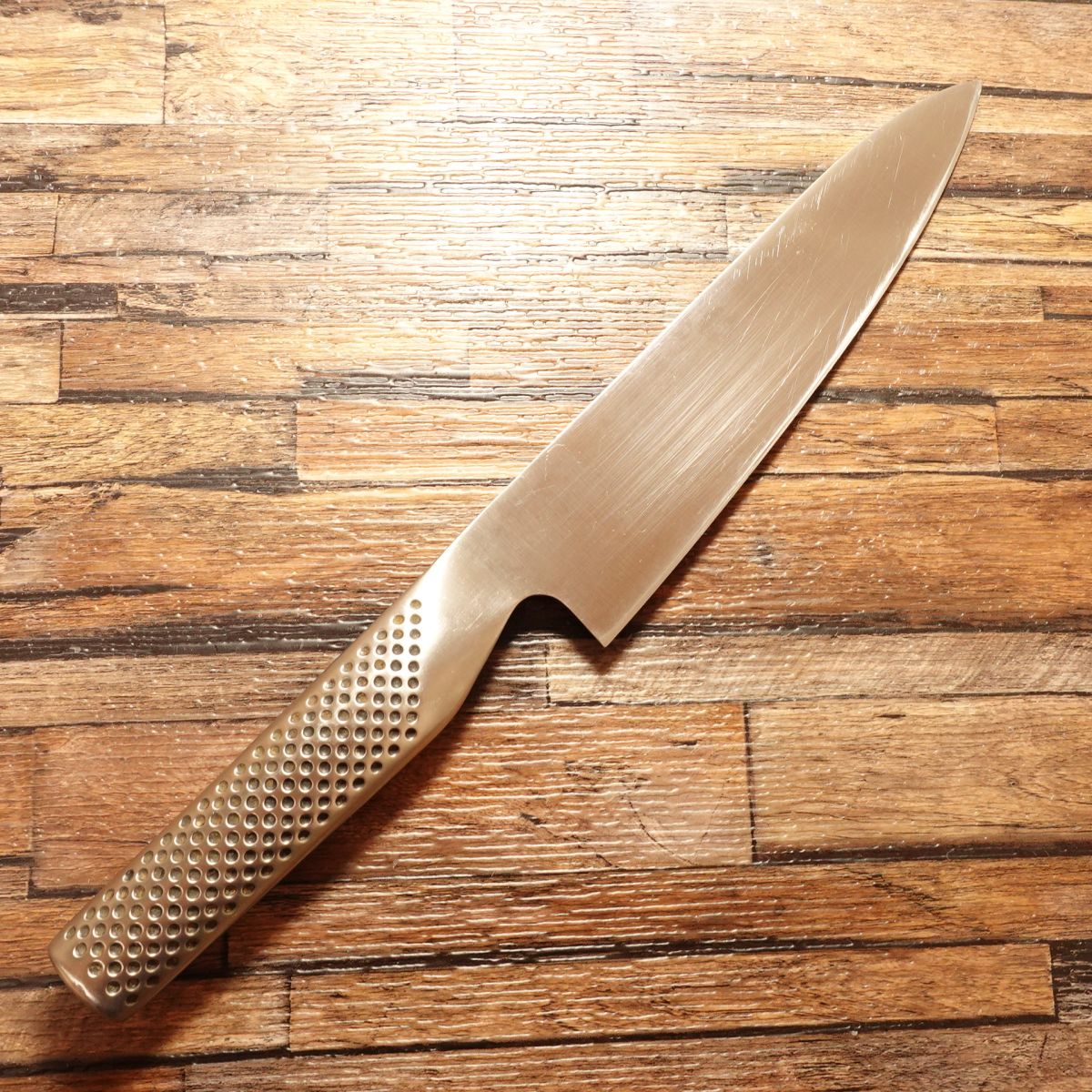 GLOBAL Gyuto Knife G-55, Sharpened, 180mm