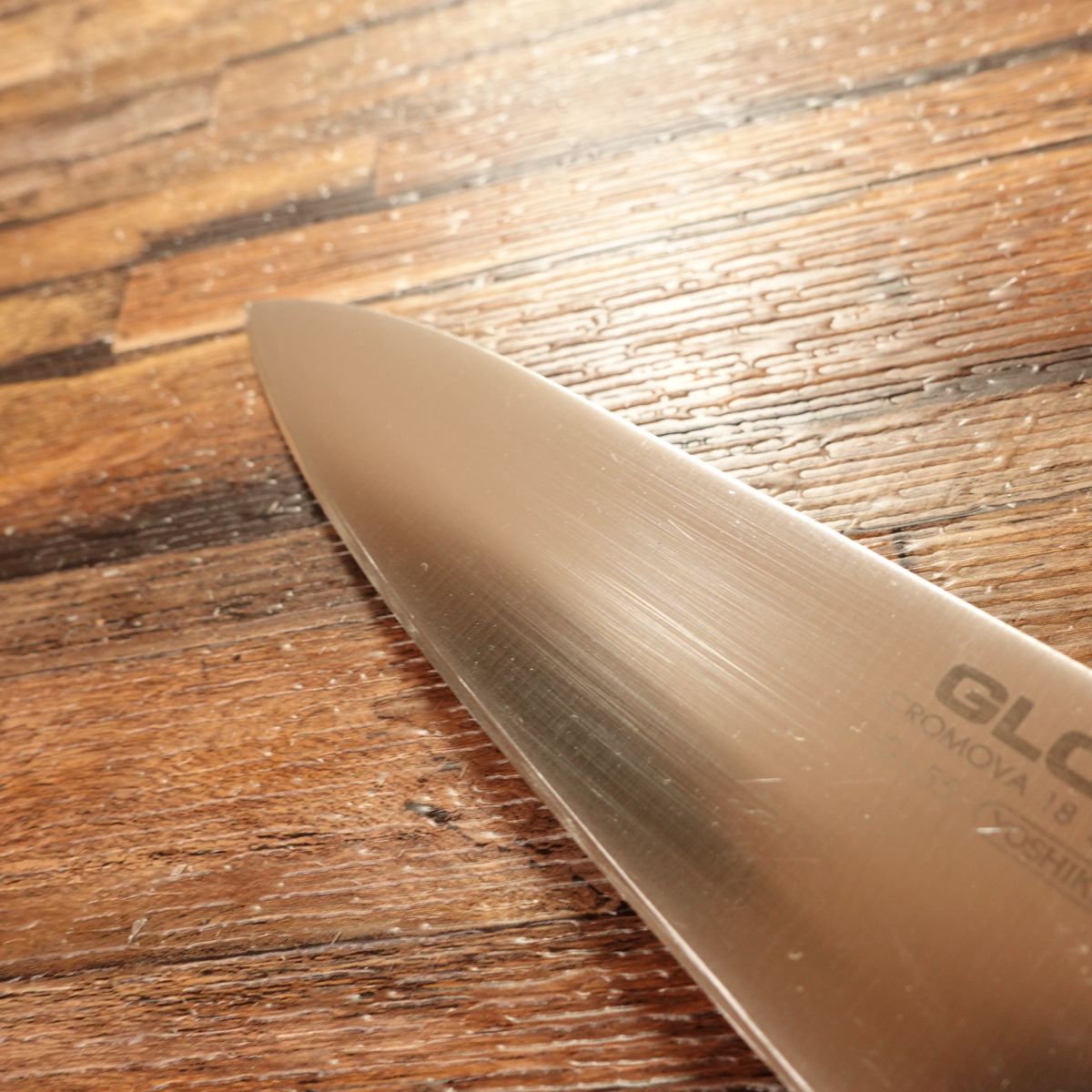GLOBAL Gyuto Knife G-55, Sharpened, 180mm