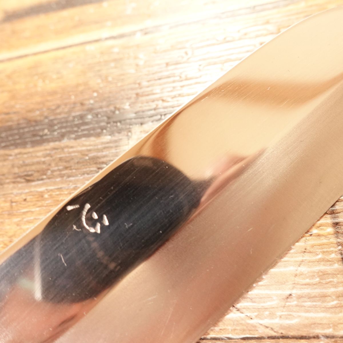 [HYPER REBORN] Masayoshi Mukimono Knife, Sharpened, Water Buffalo Handle, “Kokoro”, Mirror Finish, Peeling Knife, 125mm