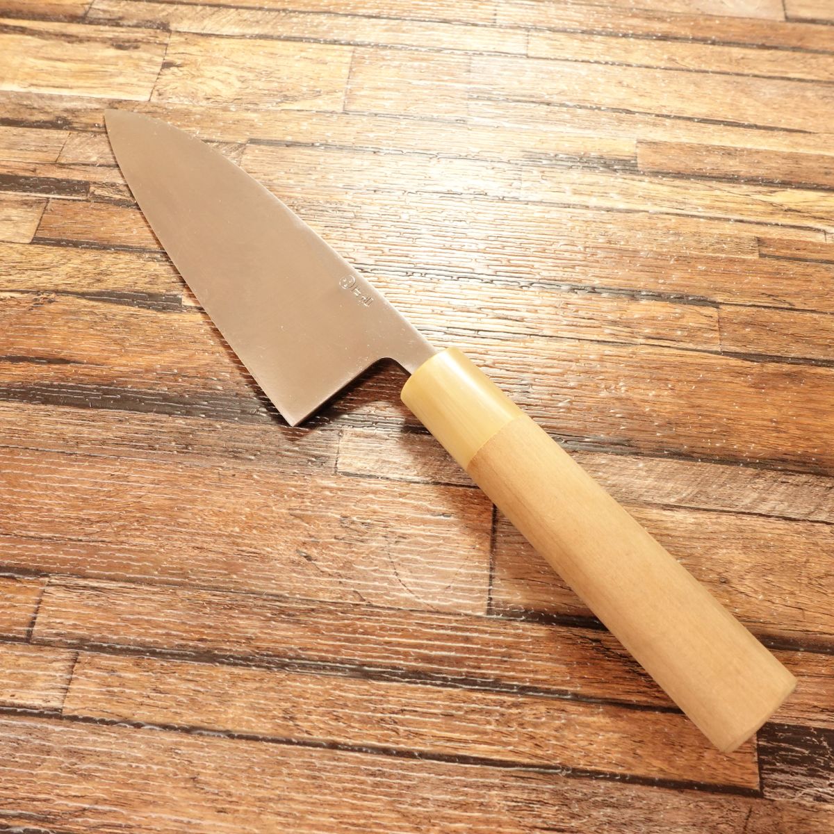 [HYPER REBORN] Masayoshi Deba Knife, Sharpened, Water Buffalo Handle, “Kokoro”, Mirror Finish, 155mm